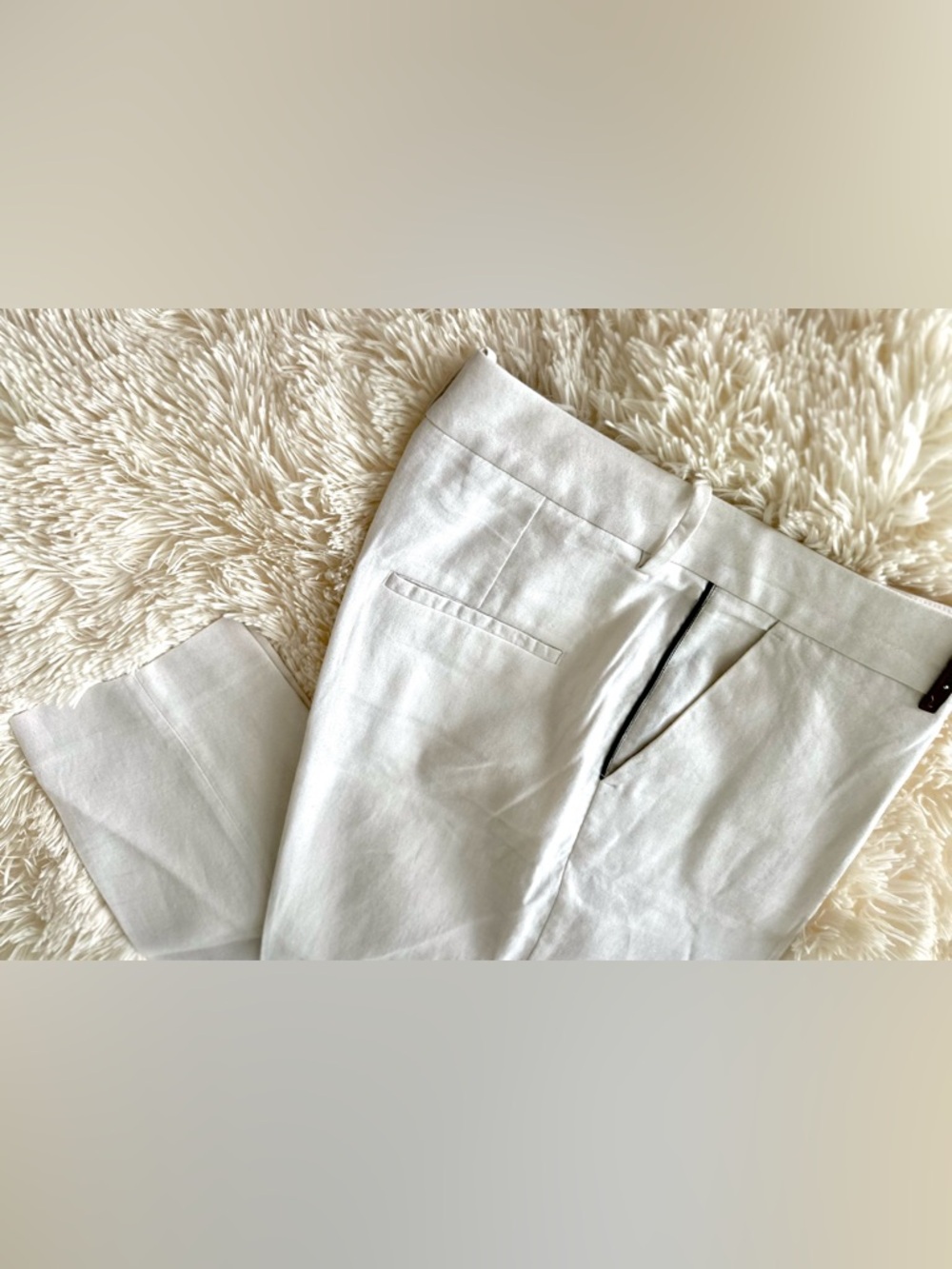 Peserico 🇮🇹✨Premium Women’s White Shimmer Trousers